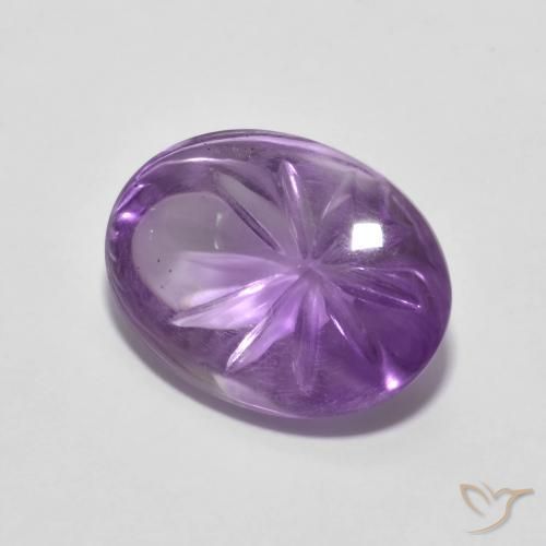 5.29克拉天然紫水晶，椭圆形，透明