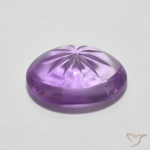 5.29克拉天然紫水晶，椭圆形，透明