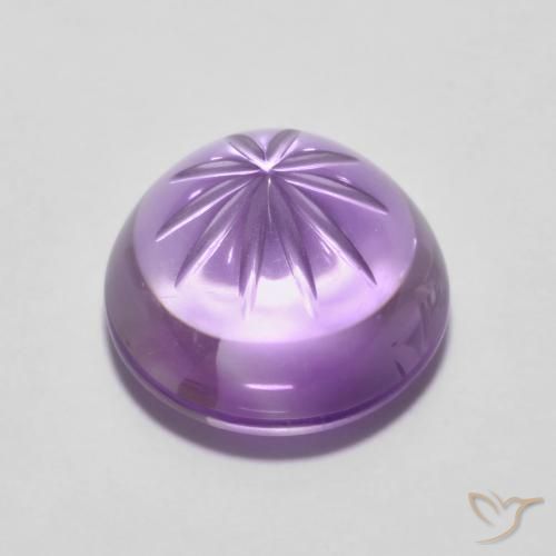 5.67克拉天然紫水晶，圆形的，透明