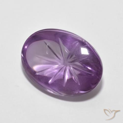 5.68克拉天然紫水晶，椭圆形，透明