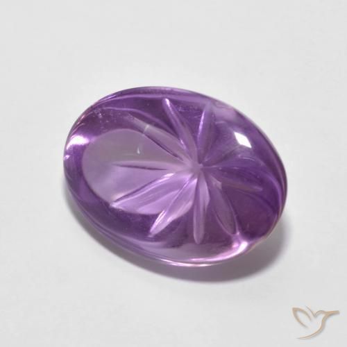 6.80克拉天然紫水晶，椭圆形，透明