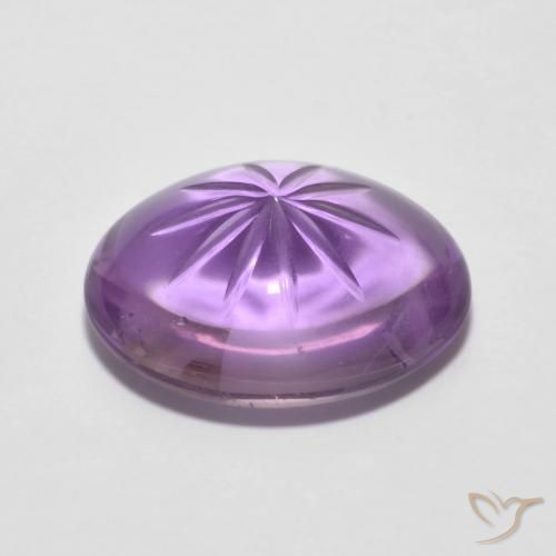 6.80克拉天然紫水晶，椭圆形，透明