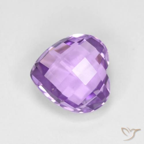 1.99ct 天然 中紫 紫水晶, 心形, VVS