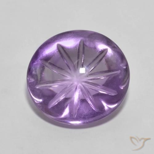 6.64克拉天然紫水晶，椭圆形，透明