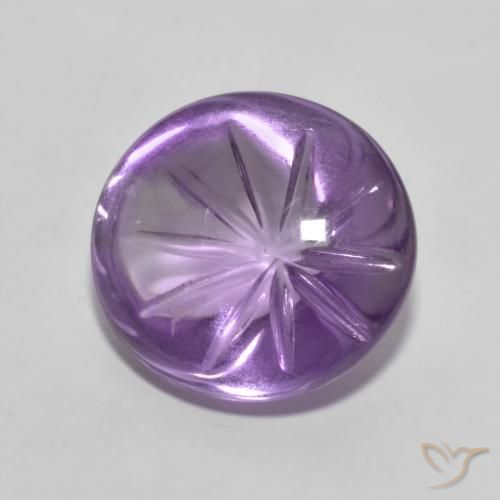 6.64克拉天然紫水晶，椭圆形，透明