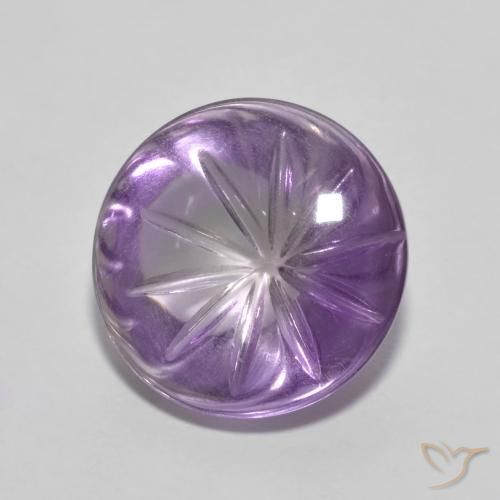 5.46克拉天然紫水晶，圆形的，透明