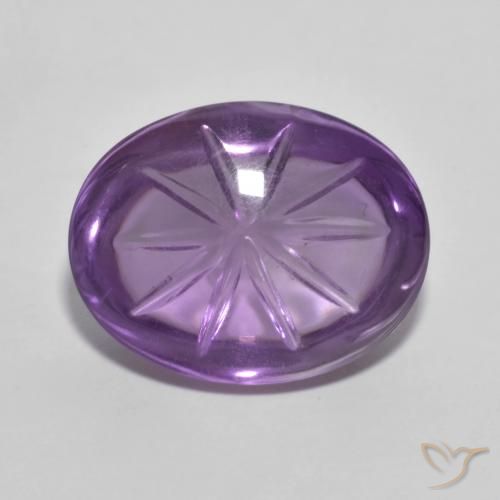 9.42ct 天然 中紫 紫水晶, 椭圆形, 透明