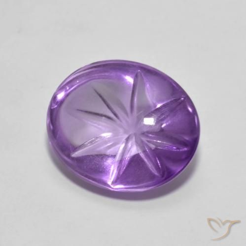 4.11克拉天然紫水晶，椭圆形，透明
