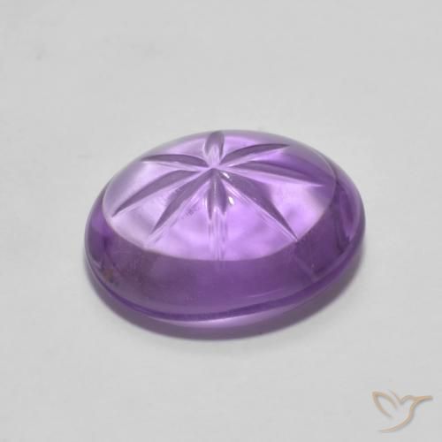 4.11克拉天然紫水晶，椭圆形，透明