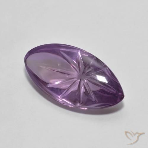 6.79克拉天然紫水晶，榄尖形，透明