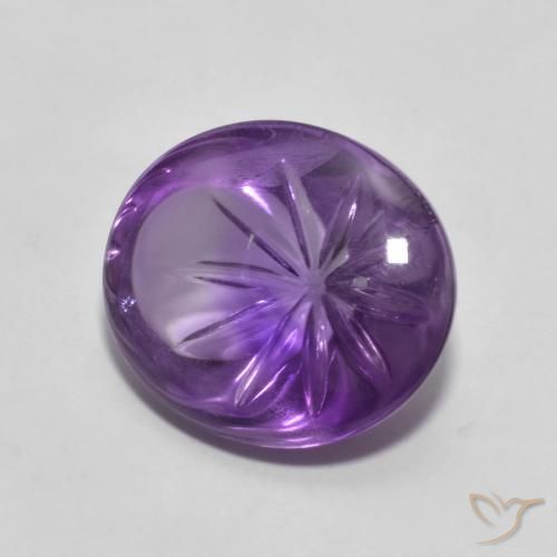 5.92克拉天然紫水晶，椭圆形，透明