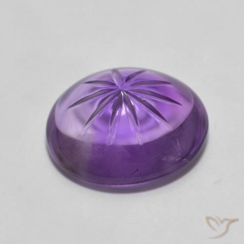 5.92克拉天然紫水晶，椭圆形，透明