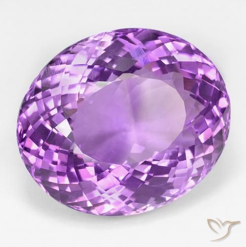39.22克拉天然紫水晶，椭圆形，VVS-VS