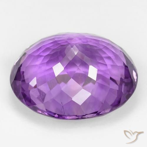 39.22克拉天然紫水晶，椭圆形，VVS-VS
