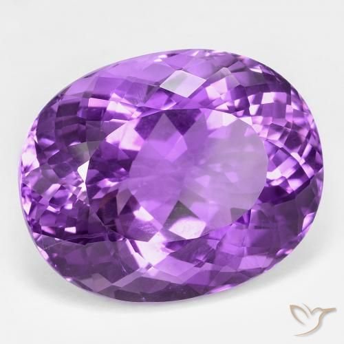 39.31克拉天然紫水晶，椭圆形，VVS-VS