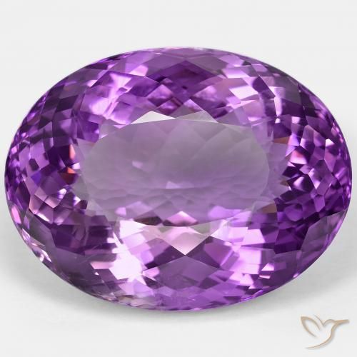 85.07ct 天然 鲜艳的粉紫色 紫水晶, 椭圆形, VVS-VS