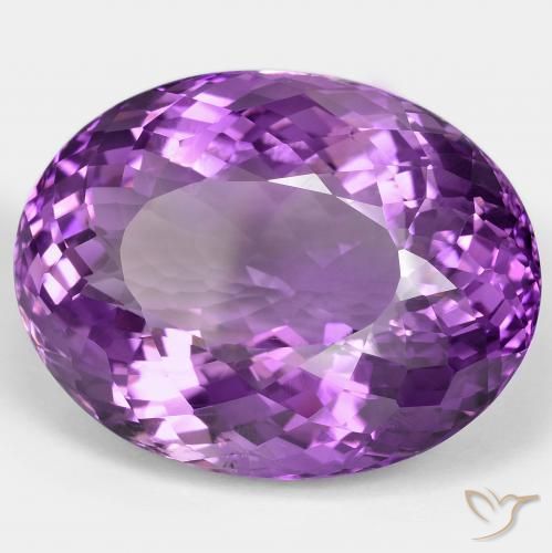 85.07克拉天然紫水晶，椭圆形，VVS-VS