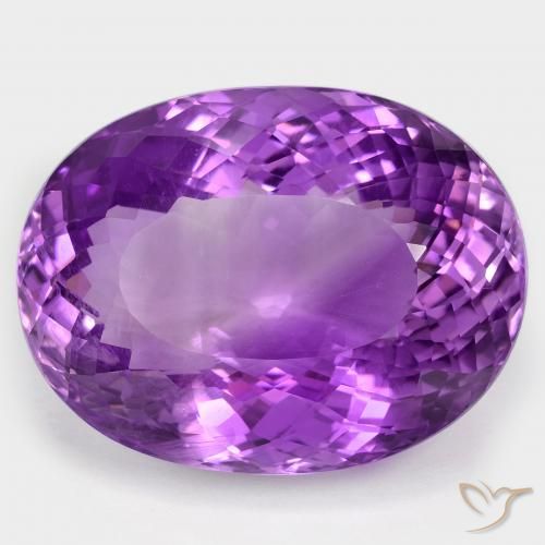 104.56ct 天然 强烈的紫罗兰色 紫水晶, 椭圆形, VS