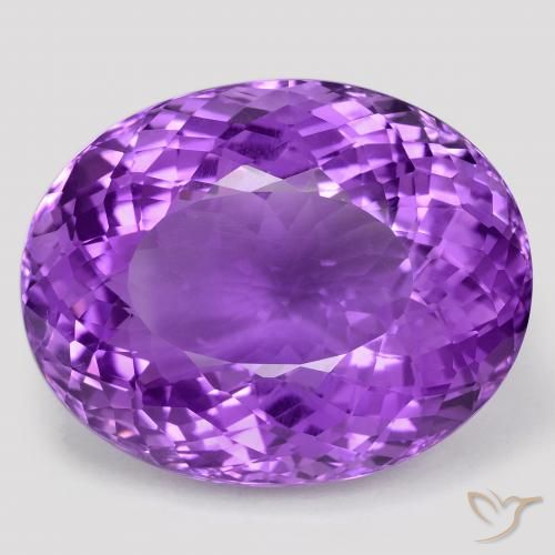 75.75ct 天然 鲜艳的紫罗兰 紫水晶, 椭圆形, VVS