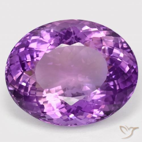 66.68ct 天然 中紫 紫水晶, 椭圆形, VVS