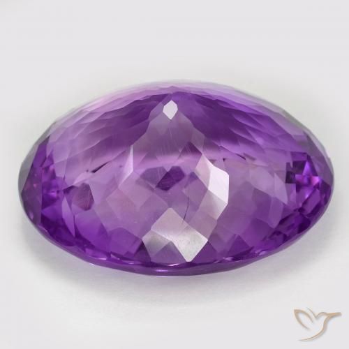 66.68克拉天然紫水晶，椭圆形，VVS