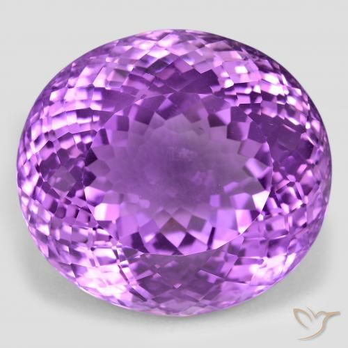 81.18ct 天然 中等紫罗兰色 紫水晶, 椭圆形, VVS-VS
