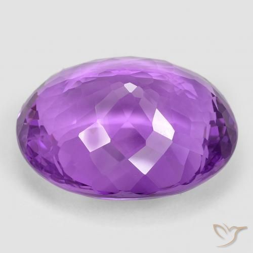 50.94克拉天然紫水晶，椭圆形，VVS