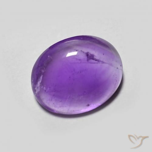3.21克拉天然紫水晶，椭圆形，透明
