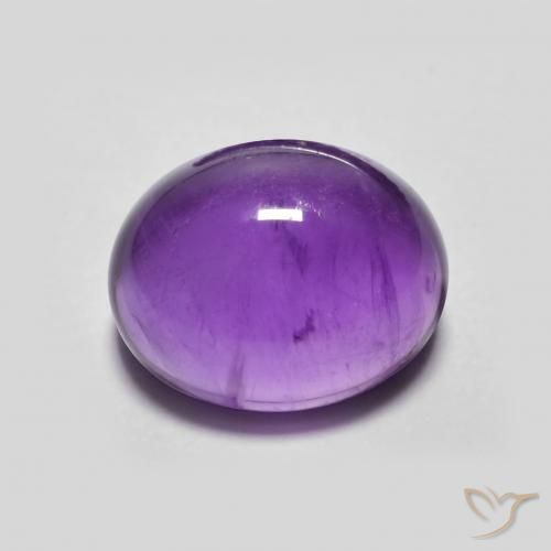 3.69克拉天然紫水晶，椭圆形，透明
