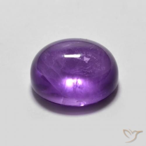 3.69克拉天然紫水晶，椭圆形，透明