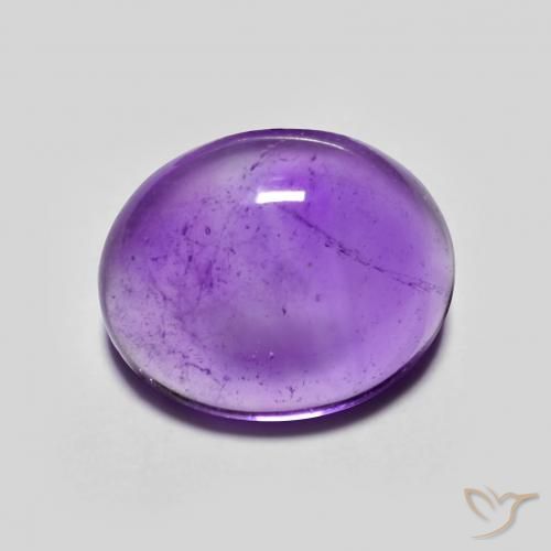 3.99克拉天然紫水晶，椭圆形，透明
