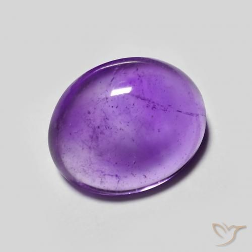 3.99克拉天然紫水晶，椭圆形，透明