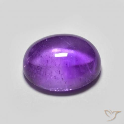 3.99克拉天然紫水晶，椭圆形，透明