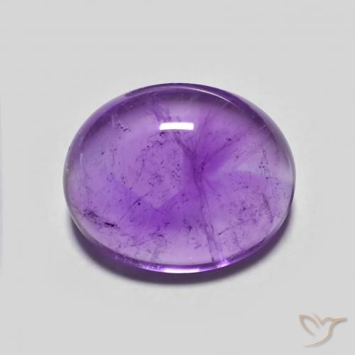 4.09ct 天然 深紫罗兰色 紫水晶, 椭圆形, 透明