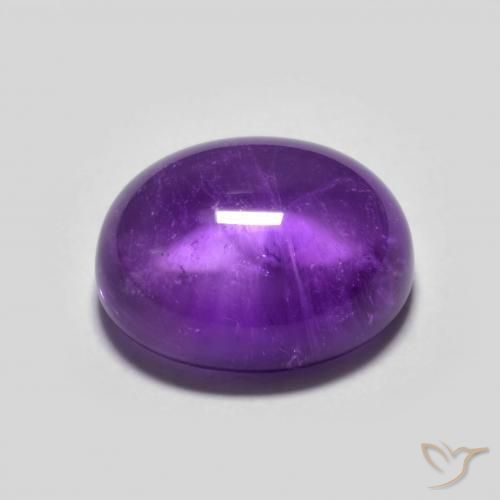 4.09克拉天然紫水晶，椭圆形，透明