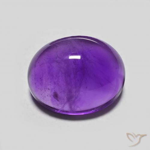 4.17ct 天然 鲜艳的紫罗兰 紫水晶, 椭圆形, 透明