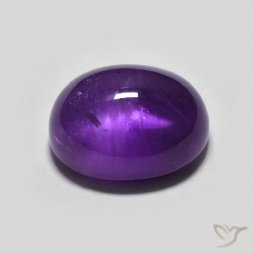 4.17克拉天然紫水晶，椭圆形，透明
