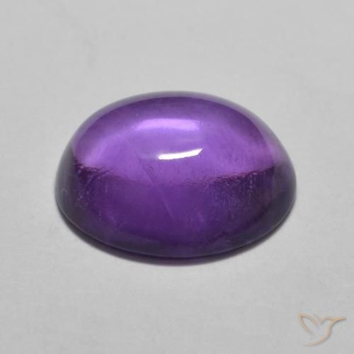 2.82克拉天然紫水晶，椭圆形，透明