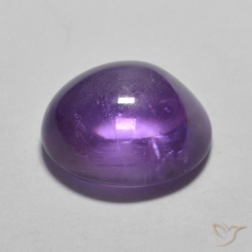3.54克拉天然紫水晶，椭圆形，透明