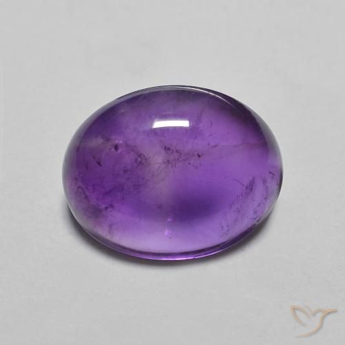 3.19克拉天然紫水晶，椭圆形，透明