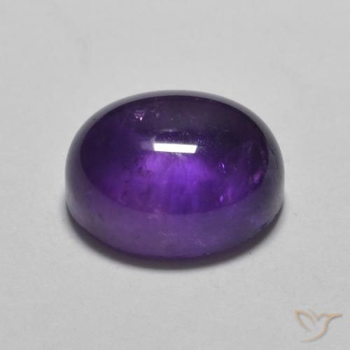 3.19克拉天然紫水晶，椭圆形，透明
