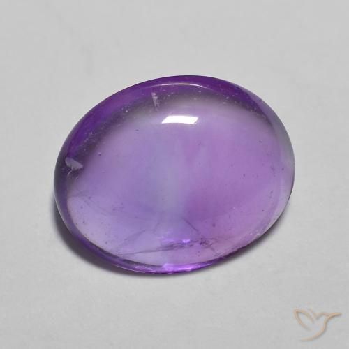 3.16克拉天然紫水晶，椭圆形，透明