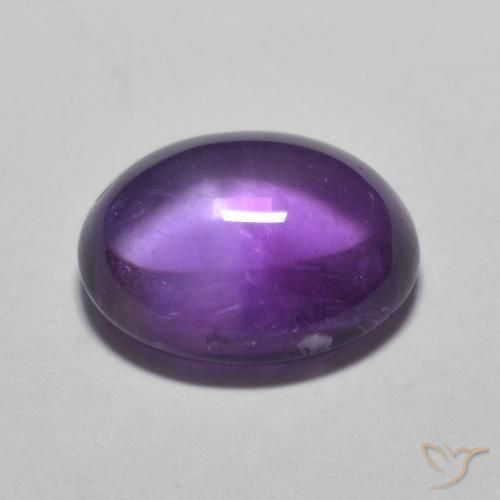 3.16克拉天然紫水晶，椭圆形，透明