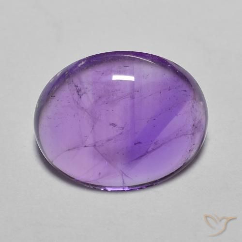 3.71克拉天然紫水晶，椭圆形，透明