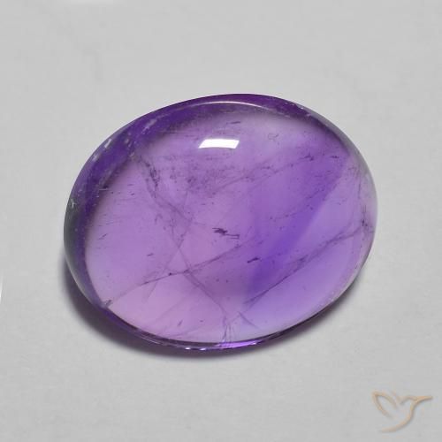 3.71克拉天然紫水晶，椭圆形，透明