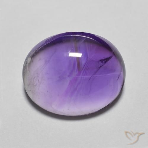 4.22克拉天然紫水晶，椭圆形，透明