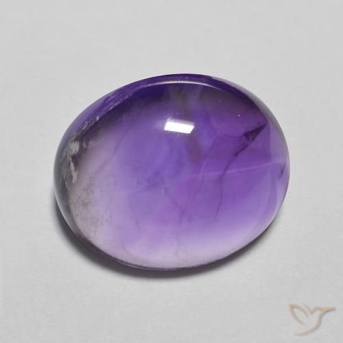 4.22克拉天然紫水晶，椭圆形，透明