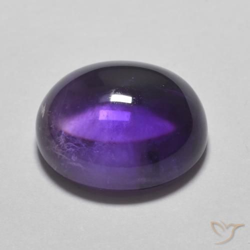 4.22克拉天然紫水晶，椭圆形，透明