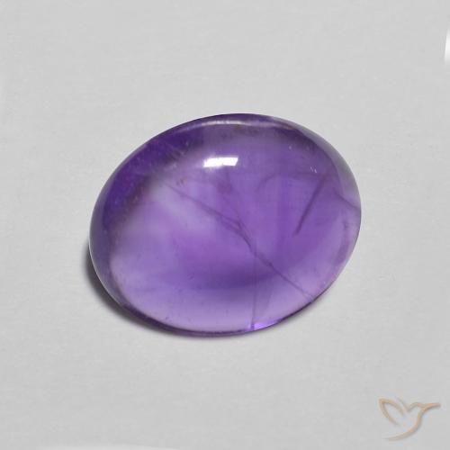 2.45克拉天然紫水晶，椭圆形，透明