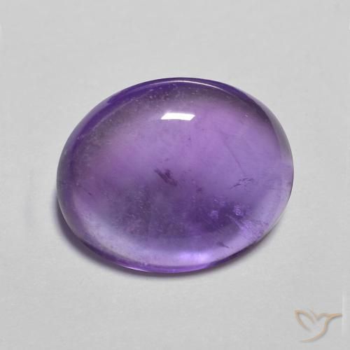 3.55克拉天然紫水晶，椭圆形，透明